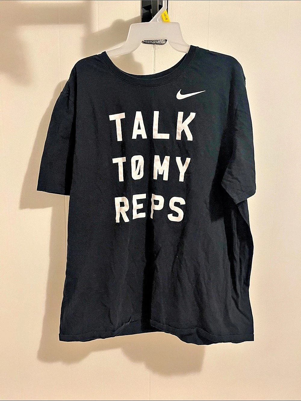 Nike Air Talk To My Reps T-Shirt Graphic Tee Black & White XXL